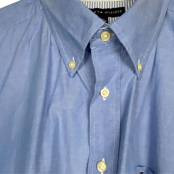 Tommy Hilfiger Mens Blue Shirt size XXL - Picture 3 of 6